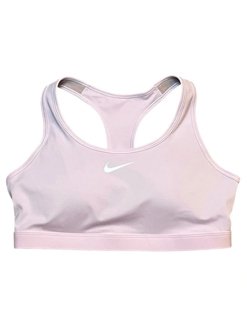 Nike Women’s XL Swoosh Medium Support Padded Racerback Sports Bra Pink Foam